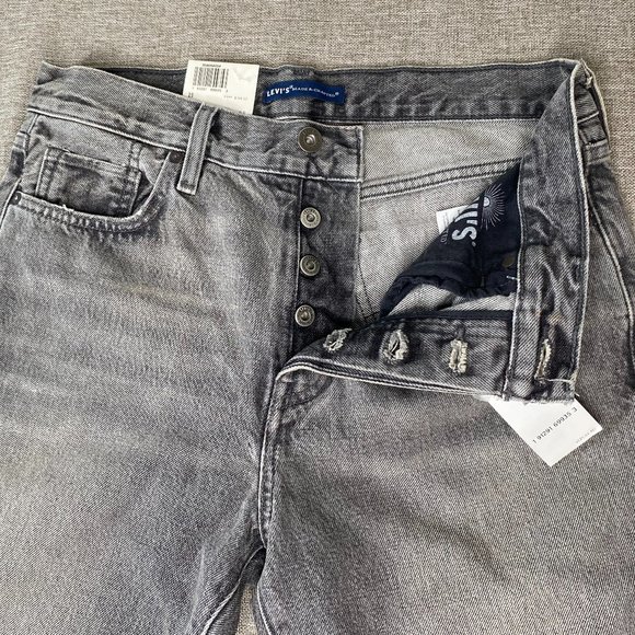 Levi's Made Crafted Twig High Rise Slim Denim Jeans Women's 29 Gray NWT - Picture 4 of 16